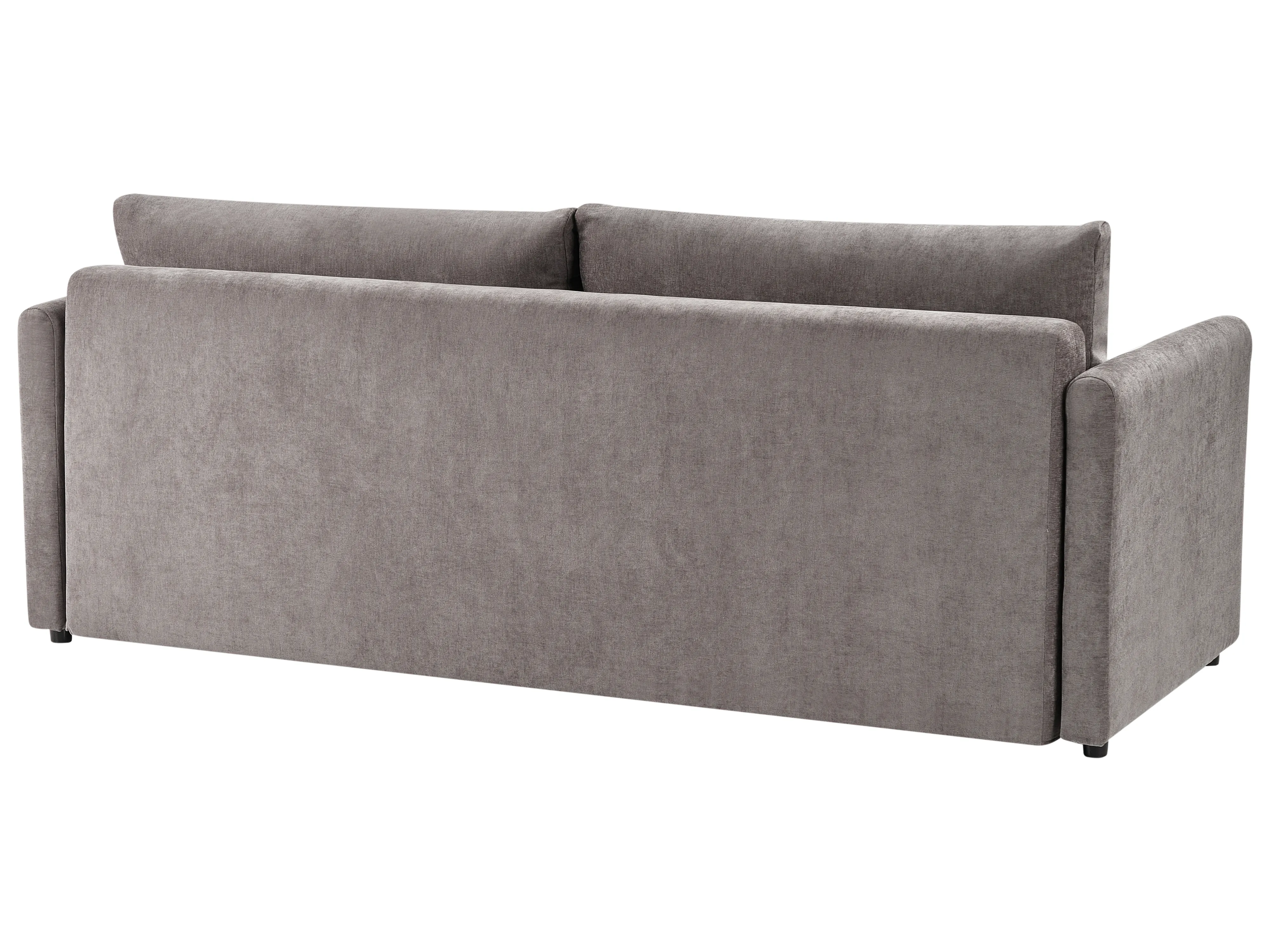 Slaapbank 3-zits BLEIK Chenille Taupe met opbergruimte