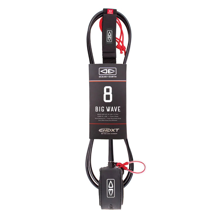 Ocean and earth leash BIG WAVE 8'0 Black