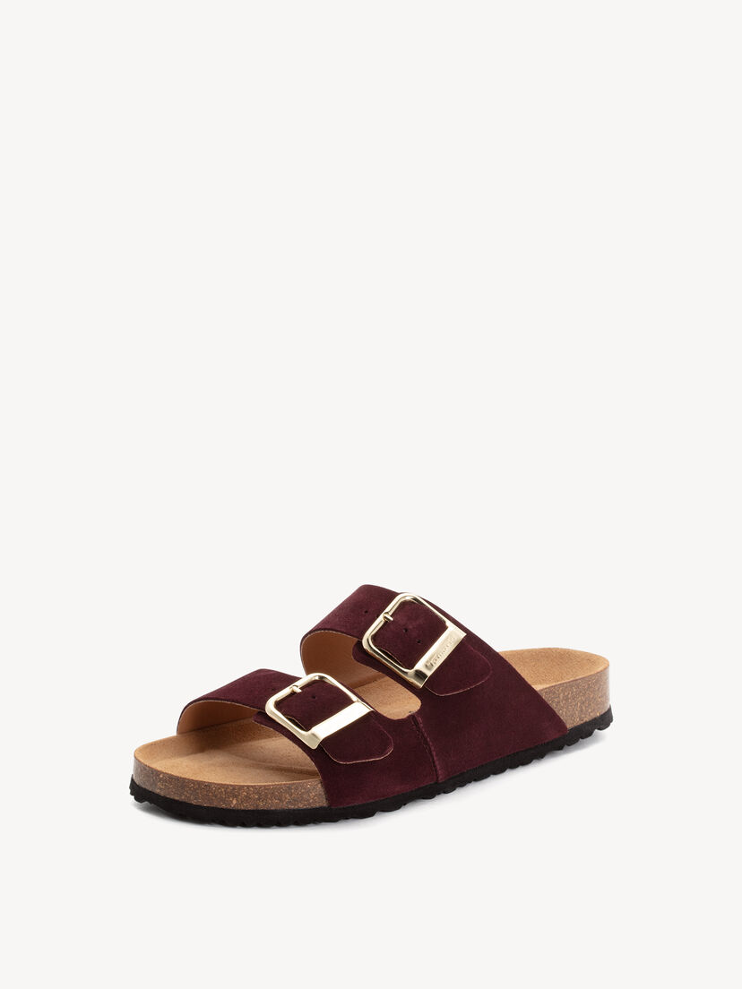 Leren Slipper - rood