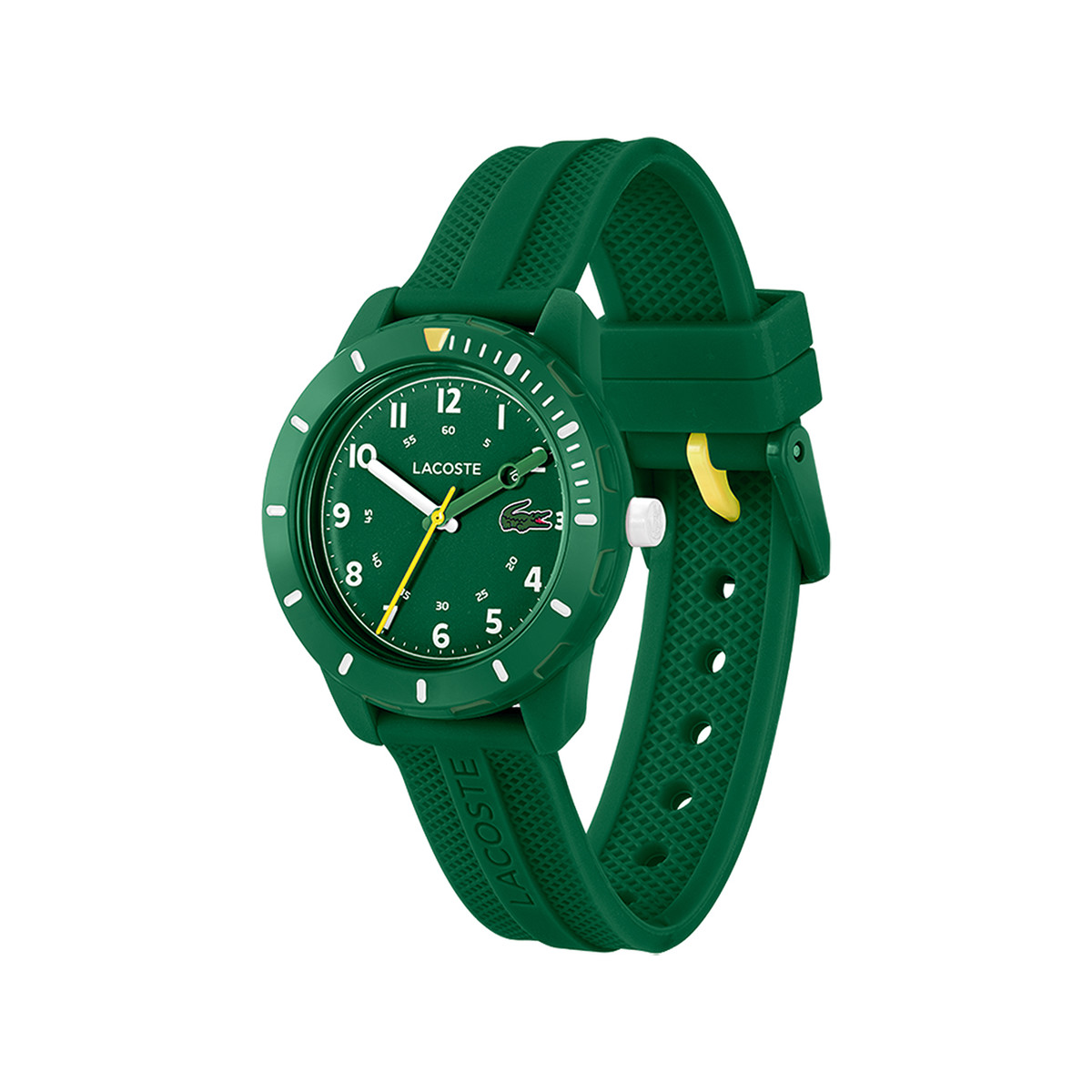 Montre LACOSTE mini tennis enfant bracelet silicone vert