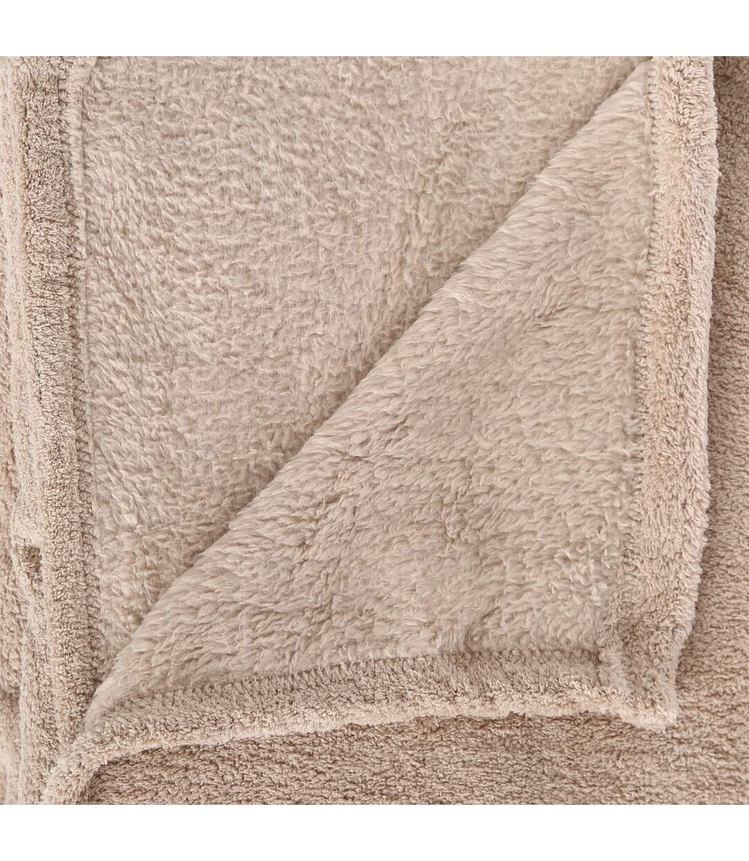 Plaid en Microfibre uni - 230x180 cm - Beige