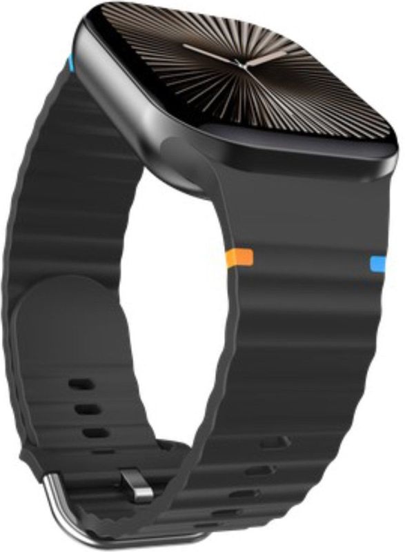 Just In Case - Activeflex Strap - Horlogebandje - Zwart - Voor Apple Watch 40-42mm