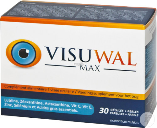 Visuwal Max Complément Alimentaire À Visée Oculaire 30 Gélules + 30 Perles