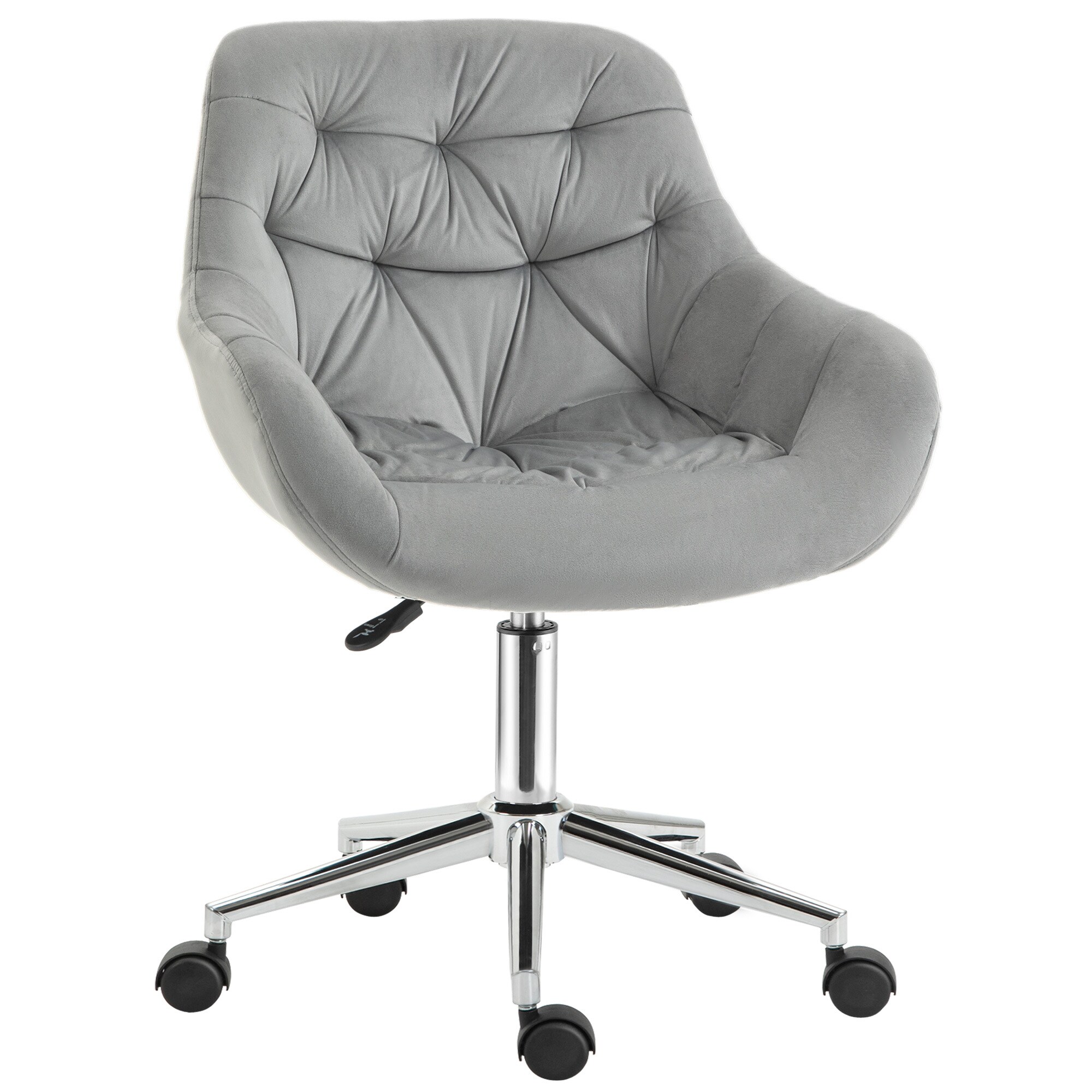 Vinsetto Bürostuhl mit Polsterung grau 59B x 58T x 90H cm