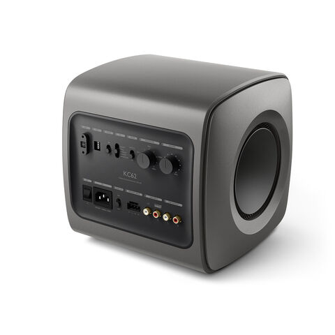 KEF KC62 – supercompacte hifi-subwoofer Zilver