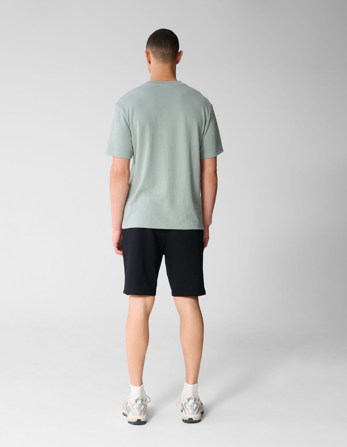 Spark Structuur T-shirt Lichtgroen
