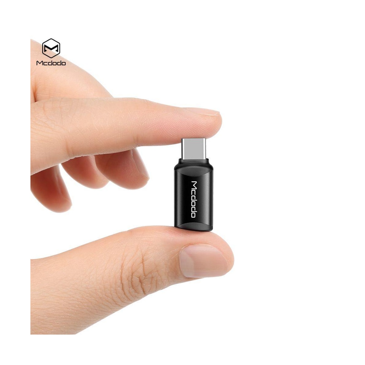 McDodo Adapter OT-7700 Lightning til USB C Svart lading og synkronisering