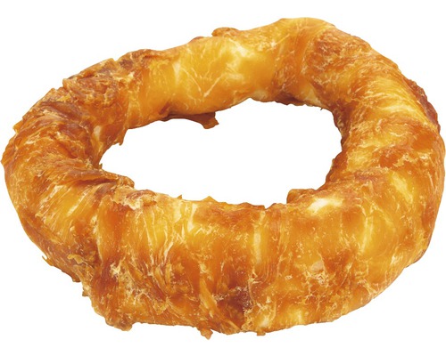 Hondensnack beeztees kauwring met kip 1x12,5 cm kauwartikel