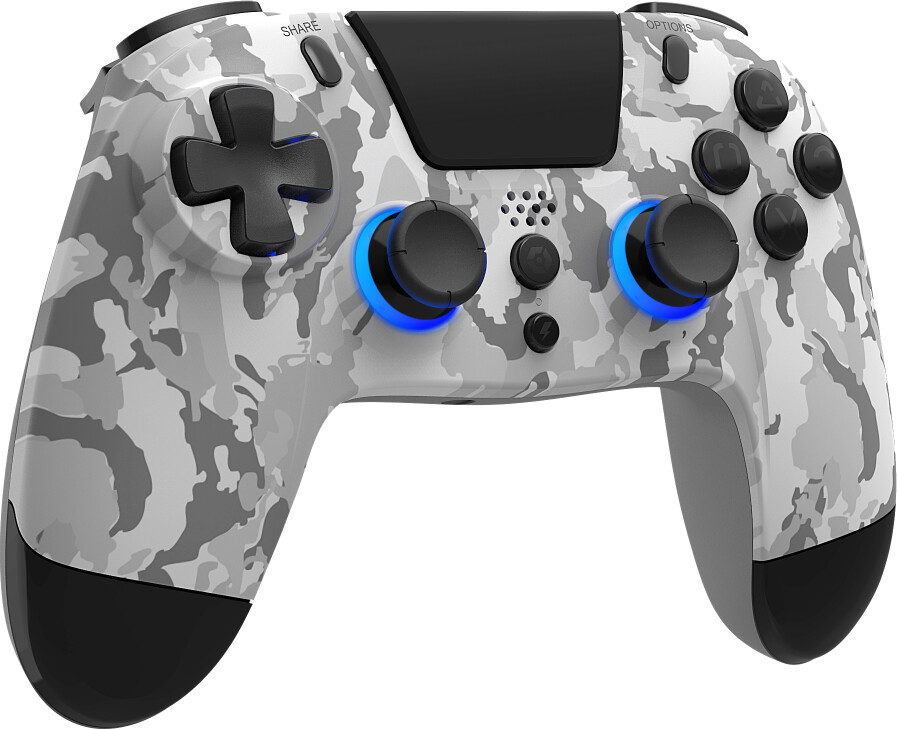 Gioteck - Vx4+ Trådløs Controller Til PS4 Og Pc - Rgb - Camo Grå