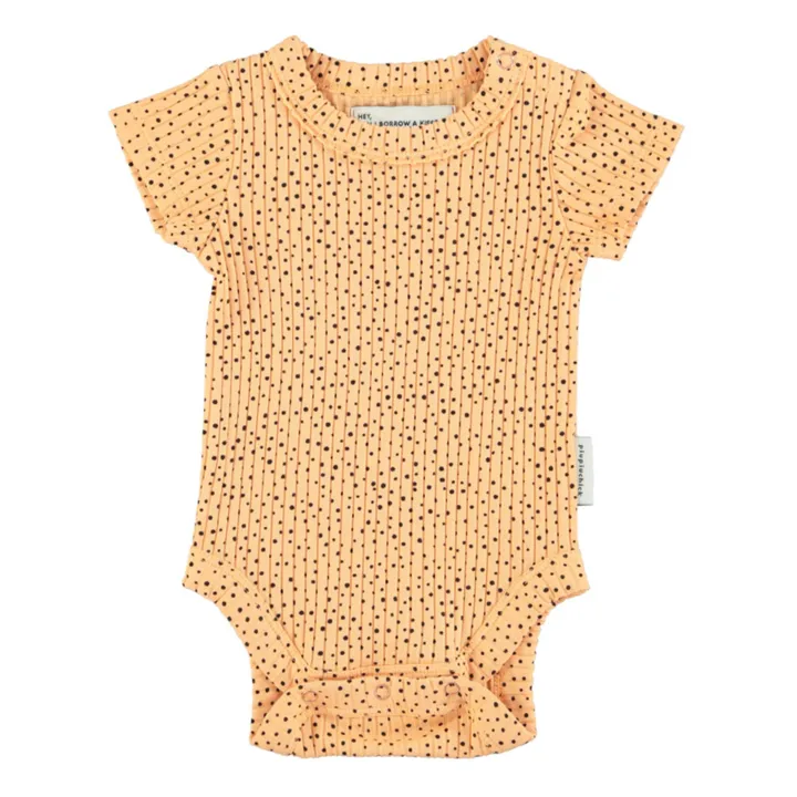 Piupiuchick Body Côtelé Coton Bio | Abricot