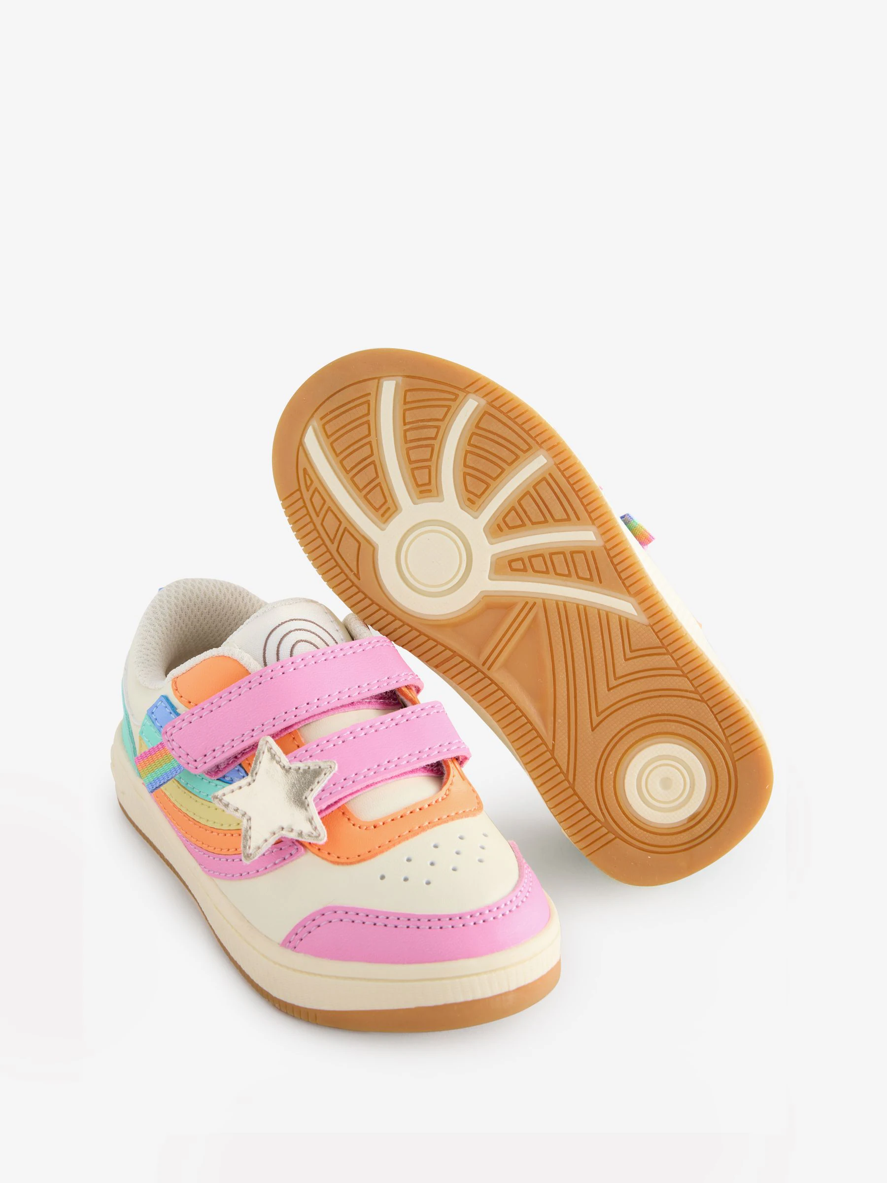 Little Bird by Jools Oliver - Lage sneakers met pastelkleurige regenboogster