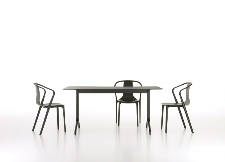 Vitra Belleville Armchair stoel diepzwart