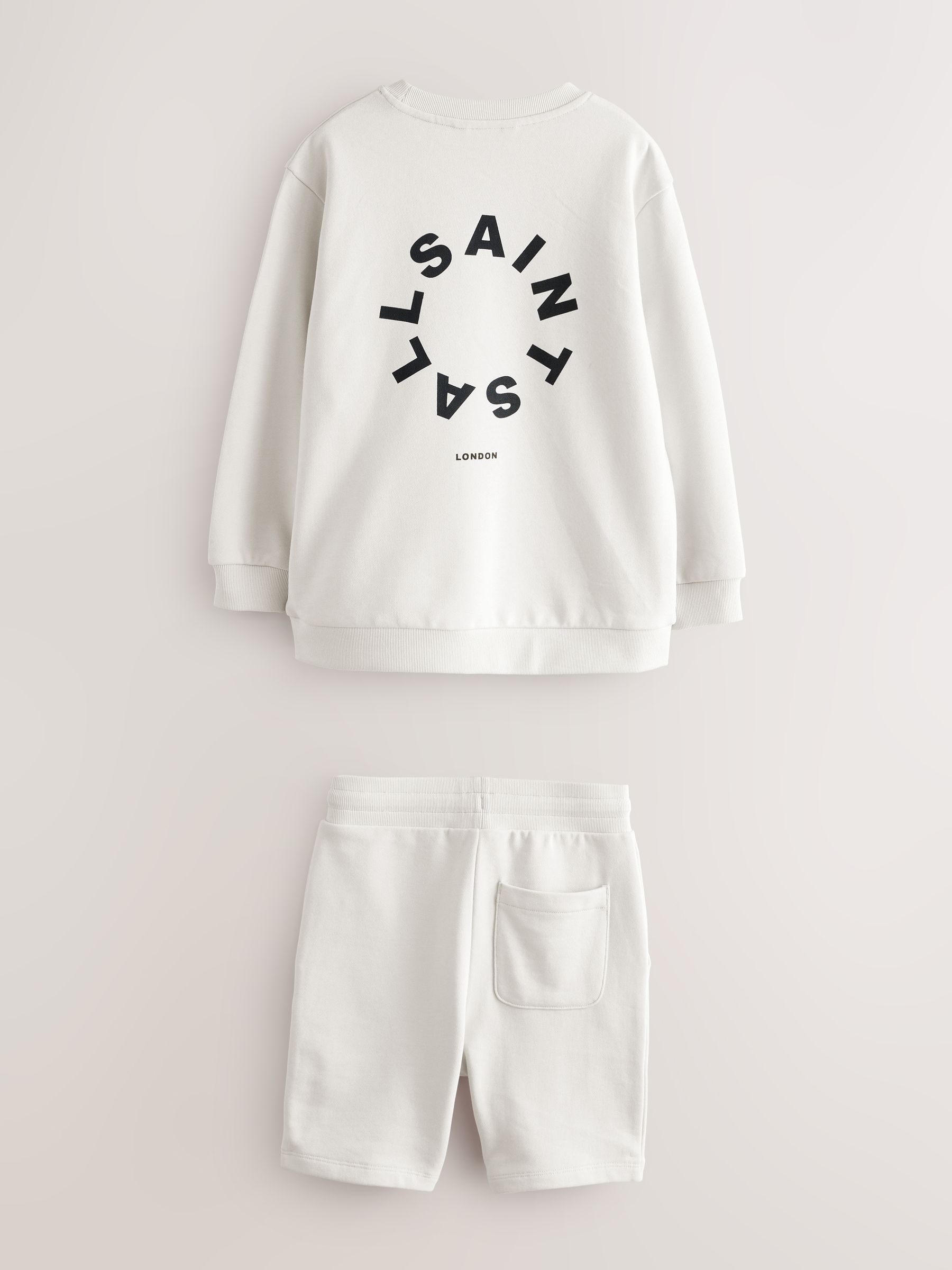smALLSAINTS Oversized Tierra Sweatshirt and Shorts Set
