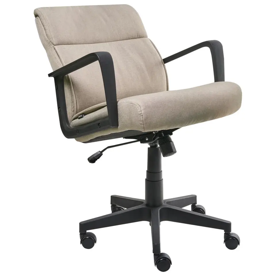 BYRON - Bureaustoel - Beige - Stof