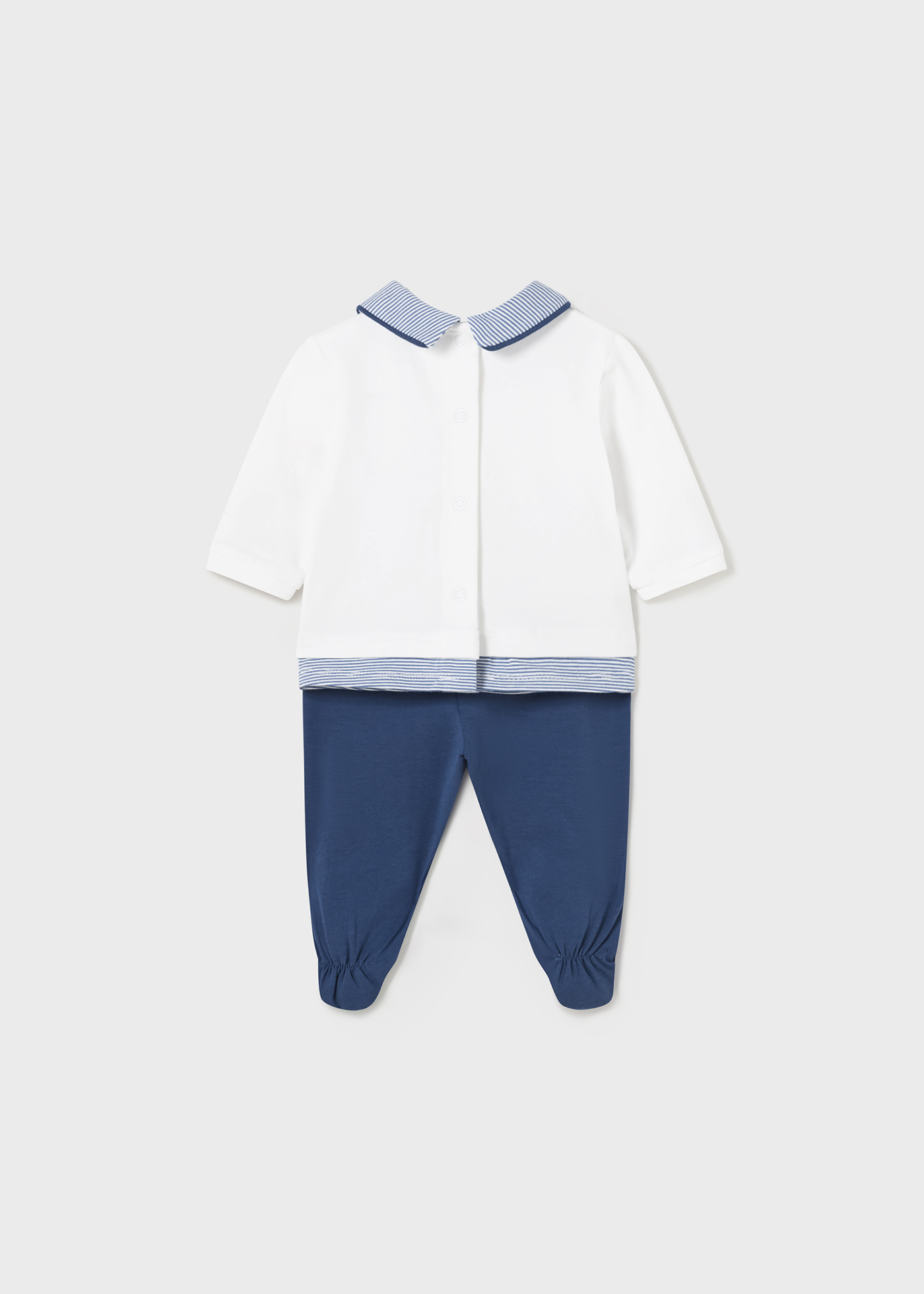 Conjunto de algodão Better Cotton de 2 peças para recém-nascidos, com estampa de eucalipto.