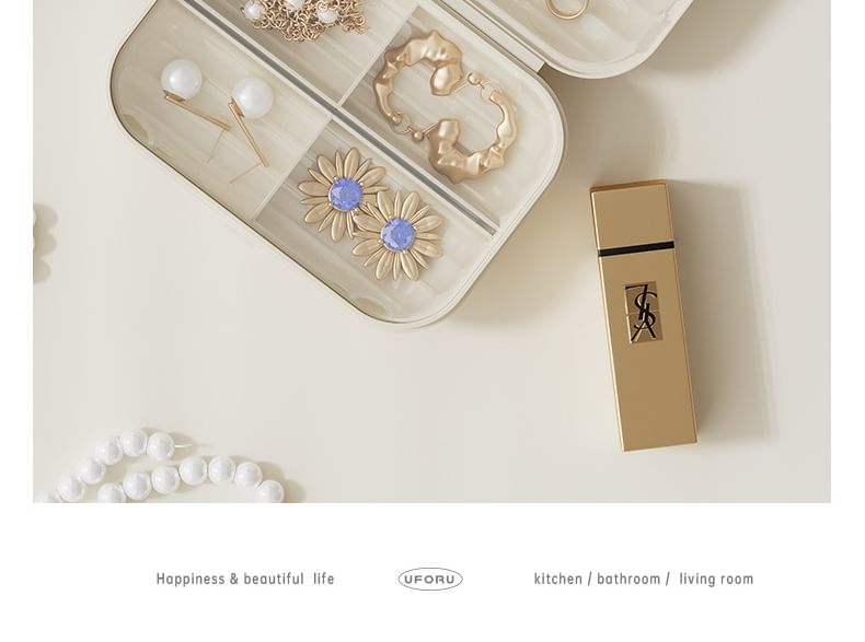 Worthbuy - Reis plastic sieradendoos / strik zelfklevende decoratie / set (verschillende ontwerpen)