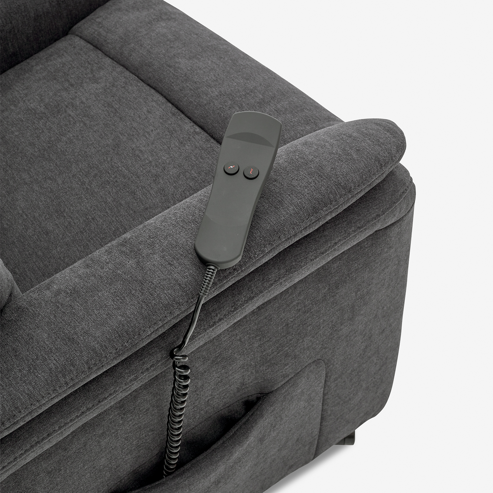 Relaxsessel - anthrazit - mit E-Motor - large