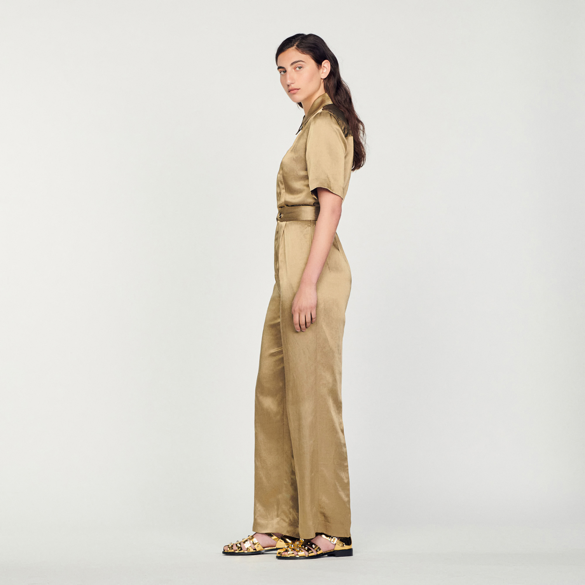 Combinaison pantalon en satin