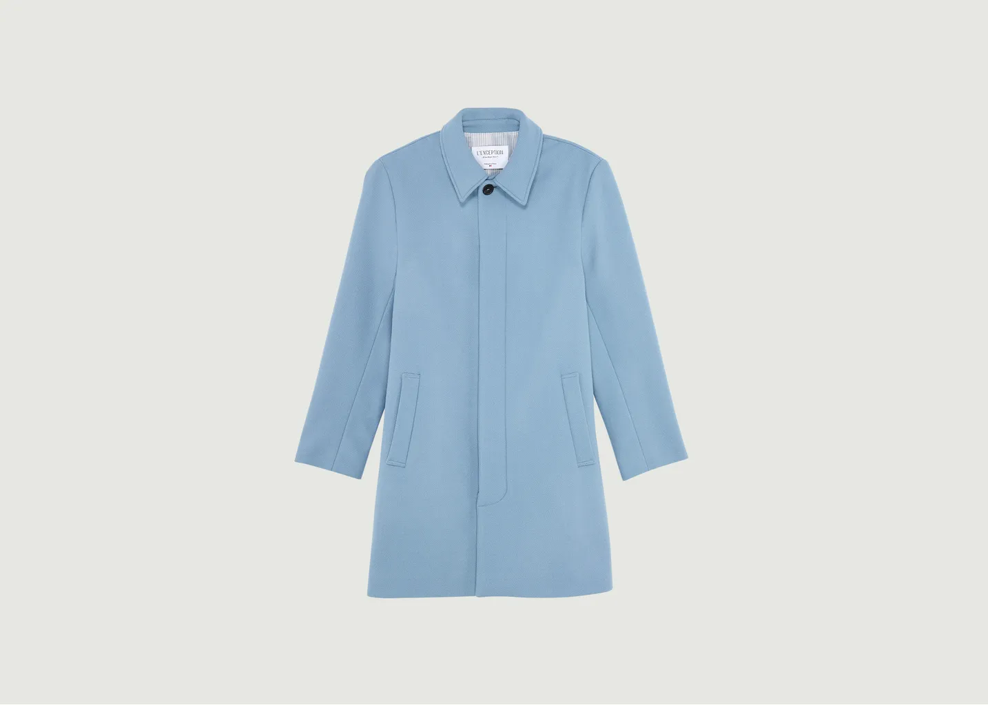 Manteau droit en laine vierge fabriqué en France L'Exception Paris
