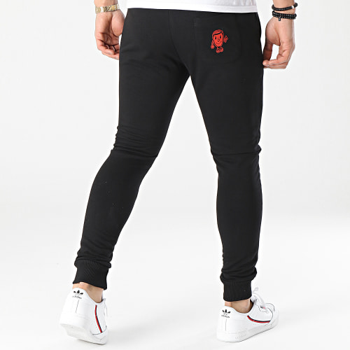 Pantalon Jogging M. Bourbier Noir Rouge