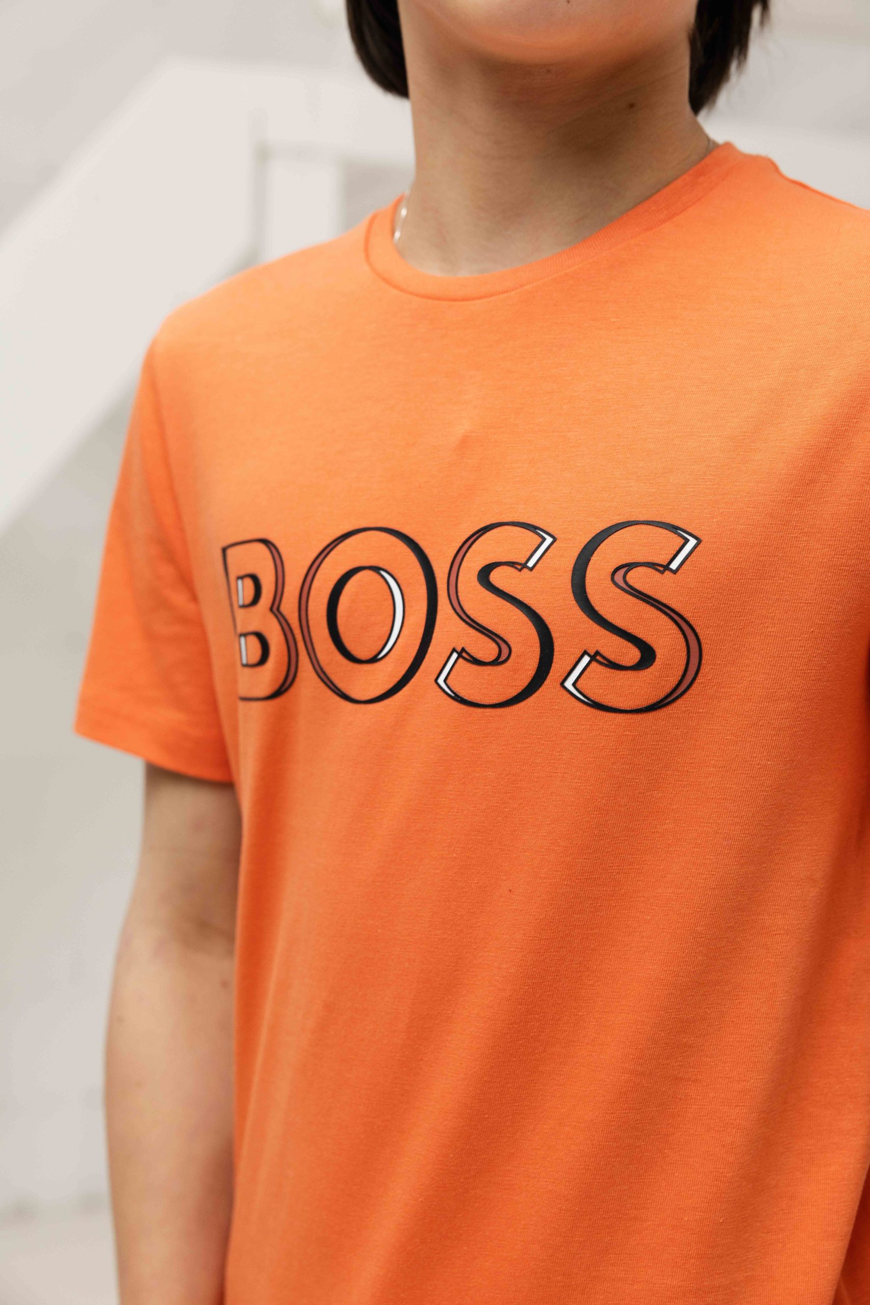 Hugo Boss 3D Logo T-Shirt Kids Oranje
