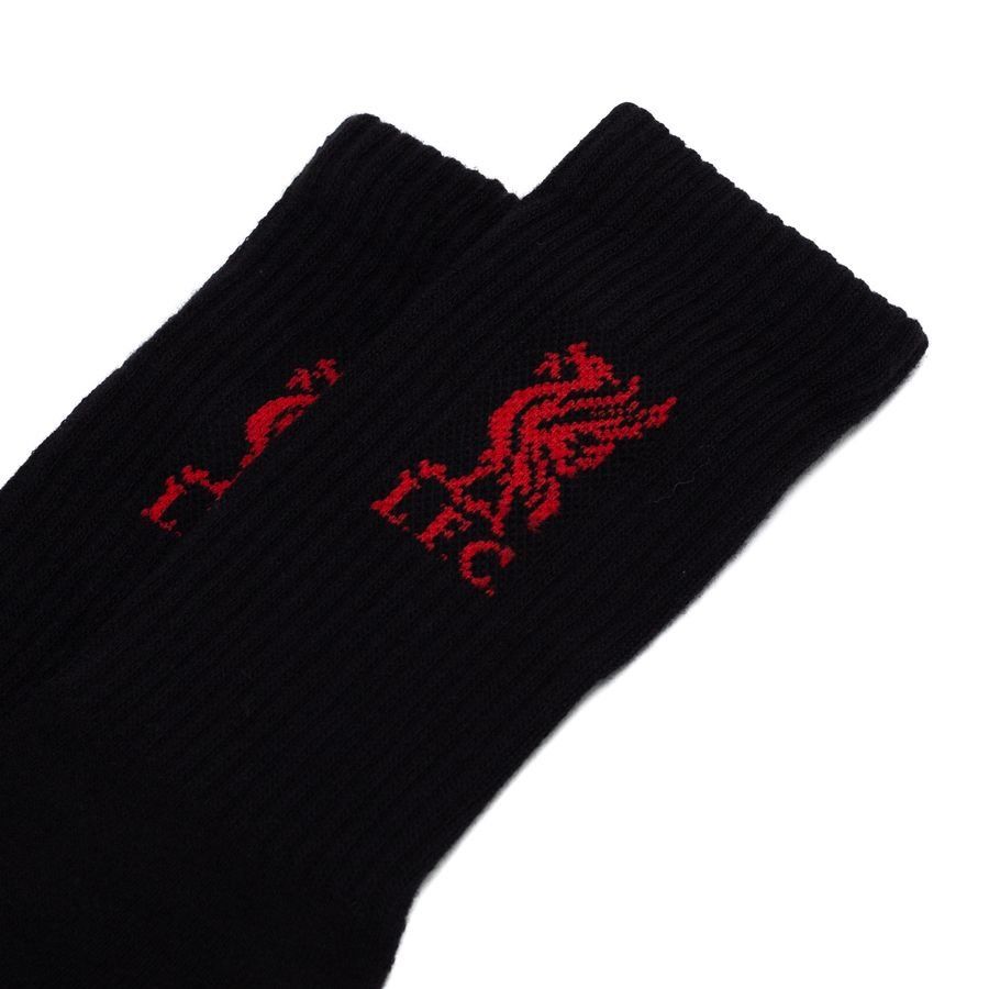 Liverpool Chaussettes Pack de 3 - Noir/Rouge