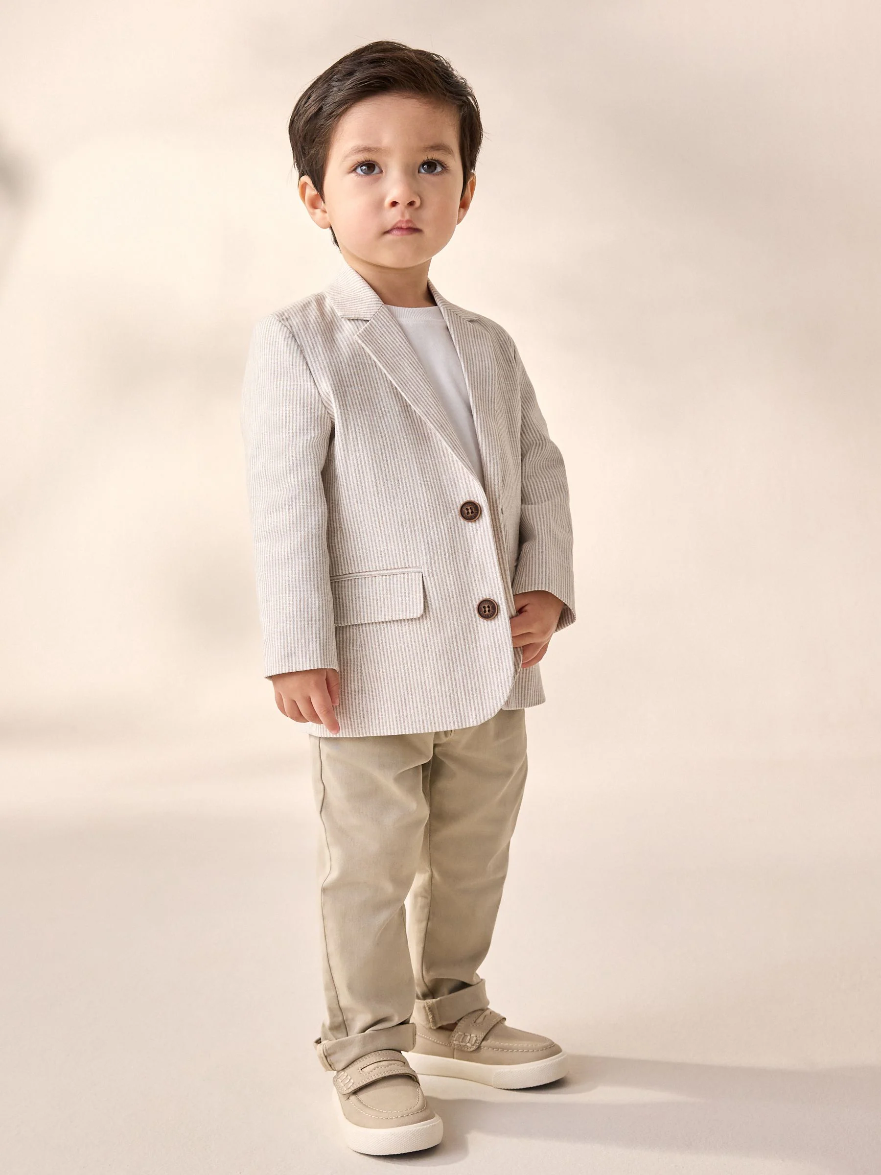 Naturel Ticking Strepen - Blazer (3 mnd - 9 jr)