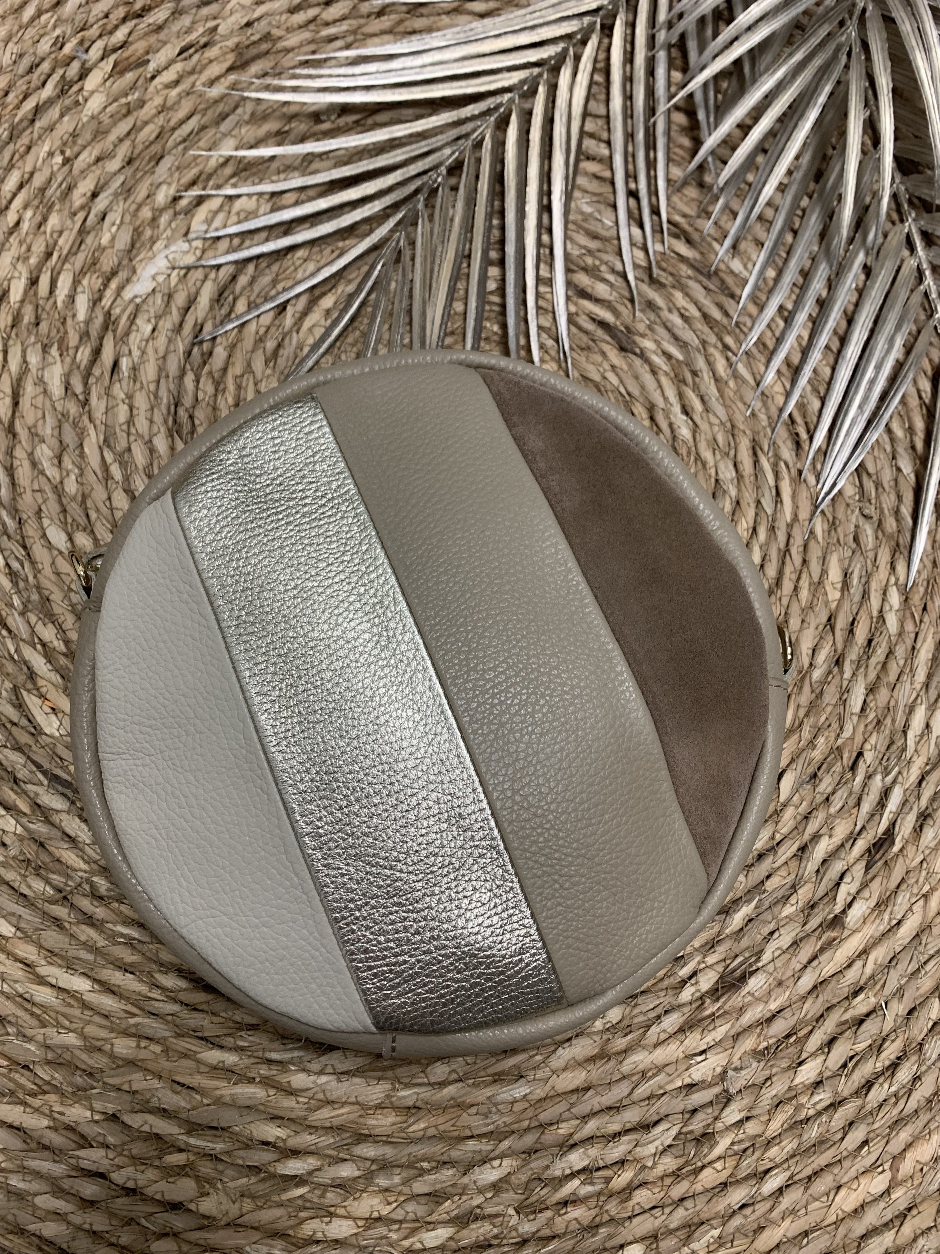 Mieke - Round Bag - Zand/Goud