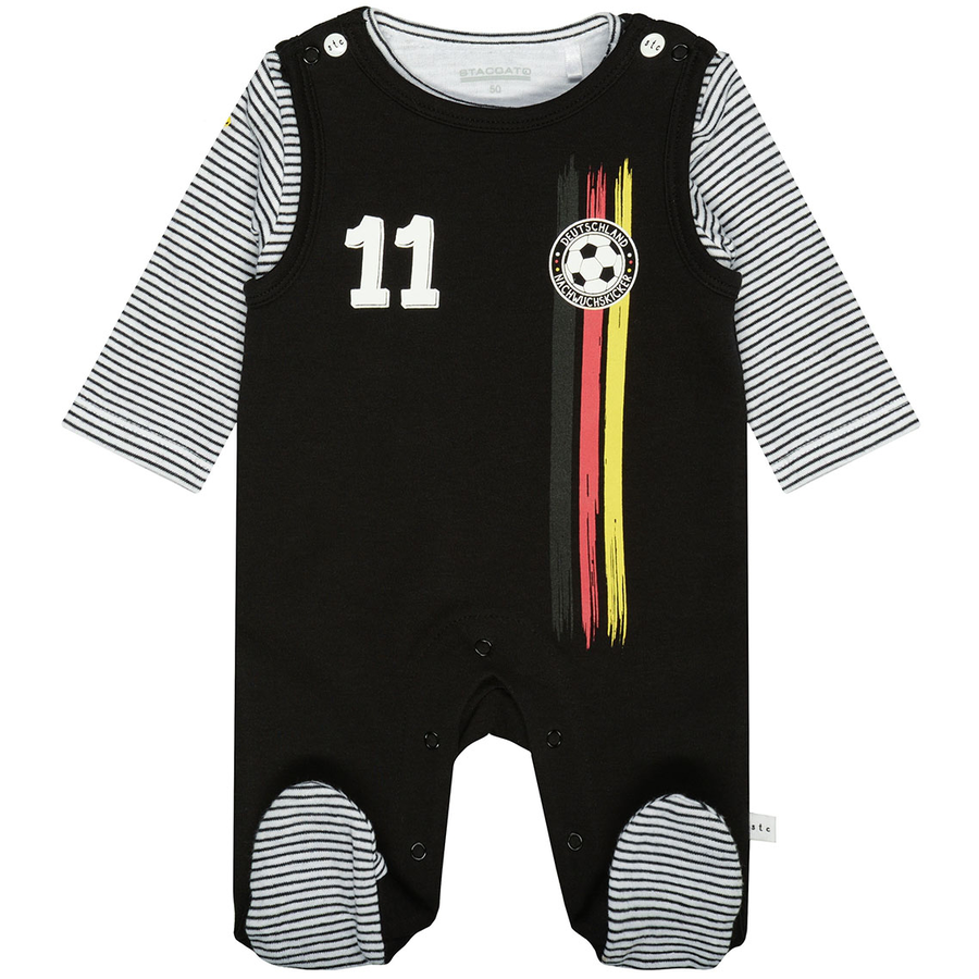 STACCATO Strampler+Shirt schwarz