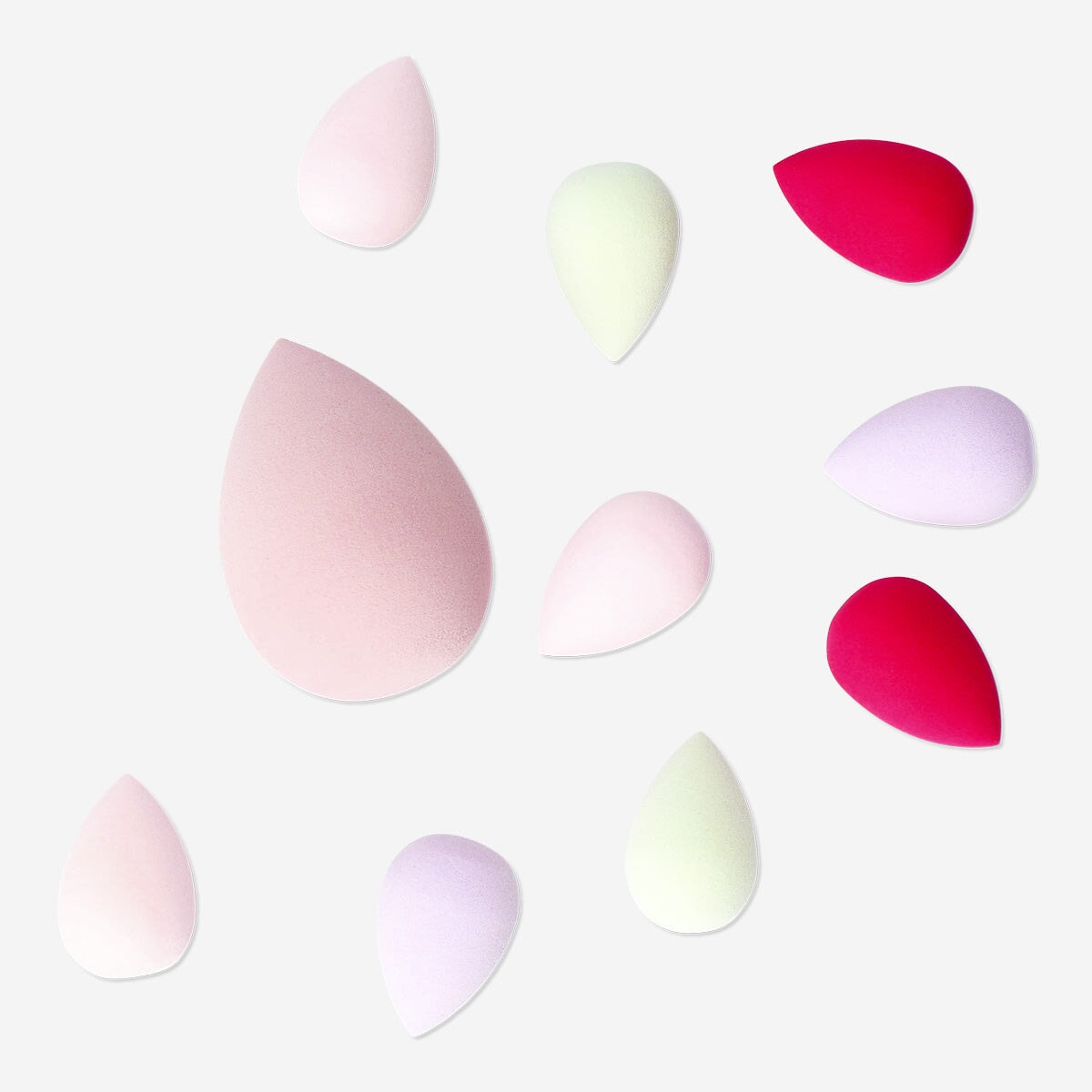 Flerfarvede makeup-blendersvampe - 5 stk