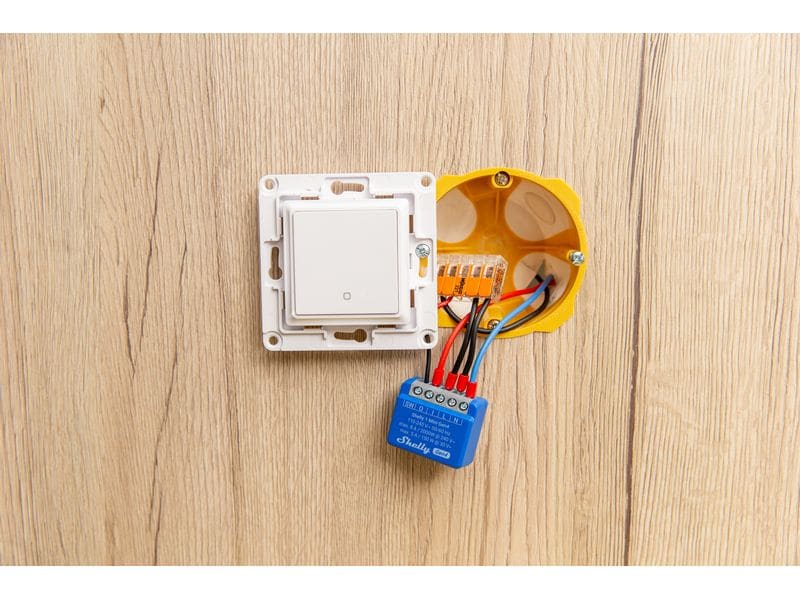 Shelly WLAN-Schaltaktor 1 Mini Gen4 WiFi-Switch Blau, 8 A Wi-Fi-gesteuerter, intelligenter Schalter
