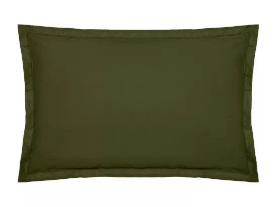 Taie d'oreiller en Coton Vert Kaki 50 x 70 cm