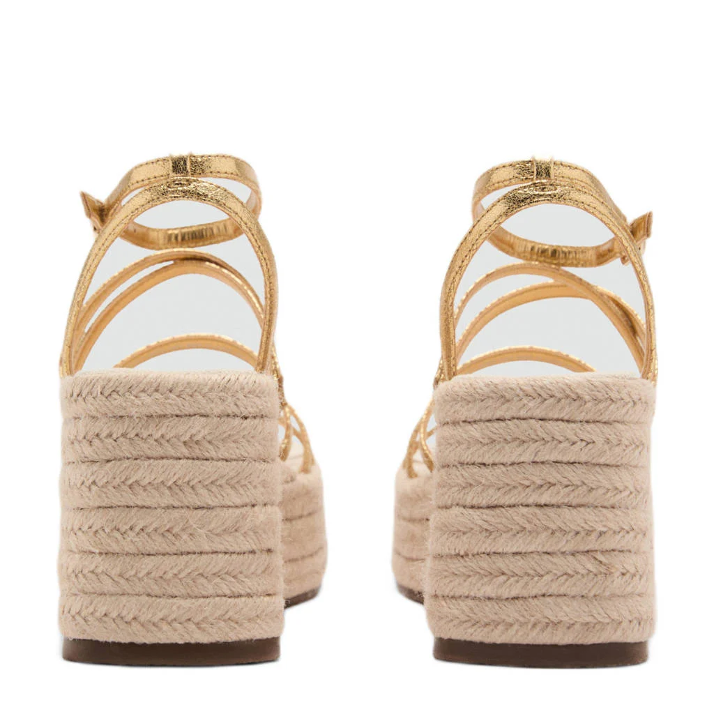 MANGO TEEN espadrilles goud