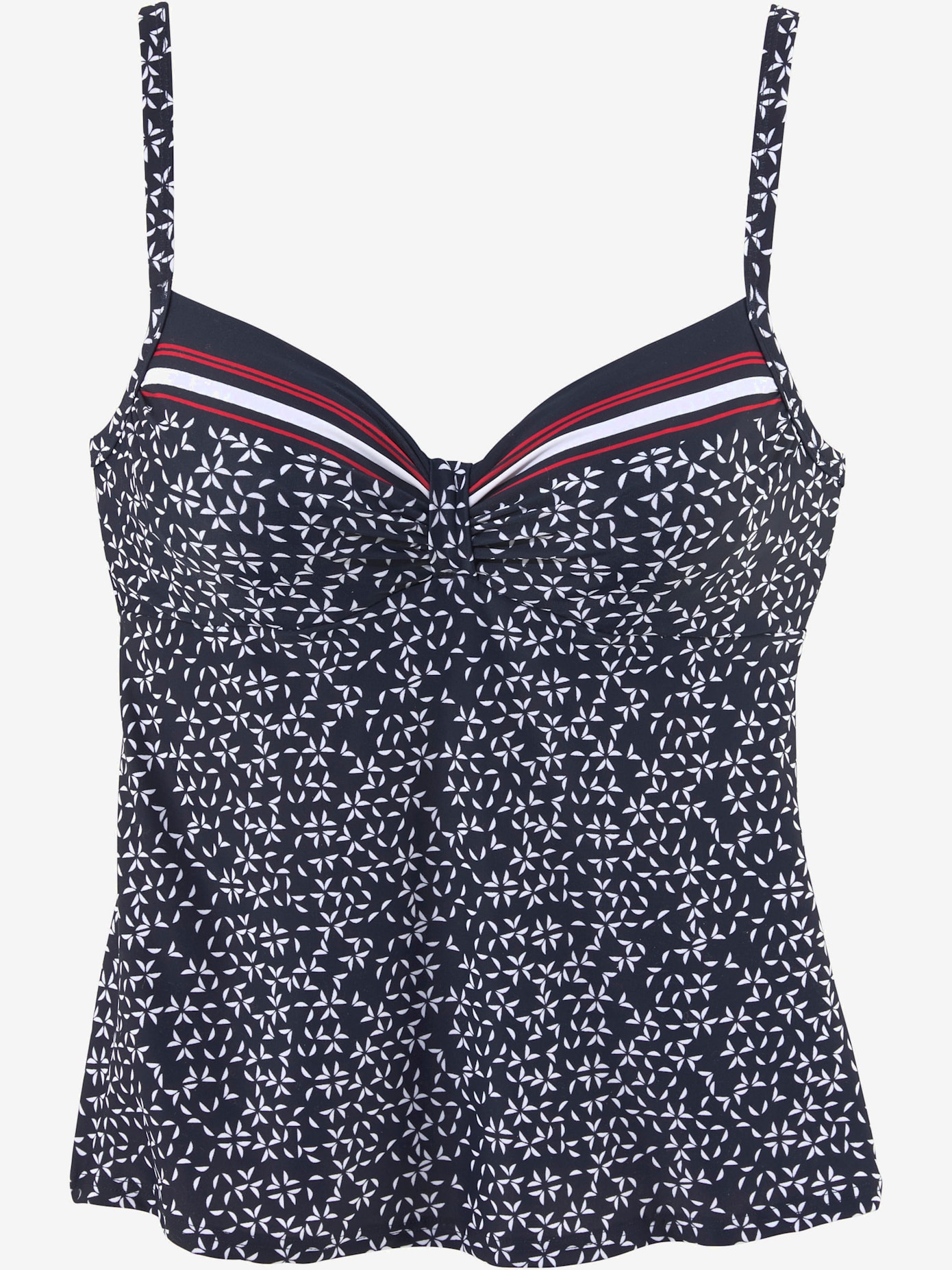 Haut de maillot de bain à armatures imprimé minimaliste