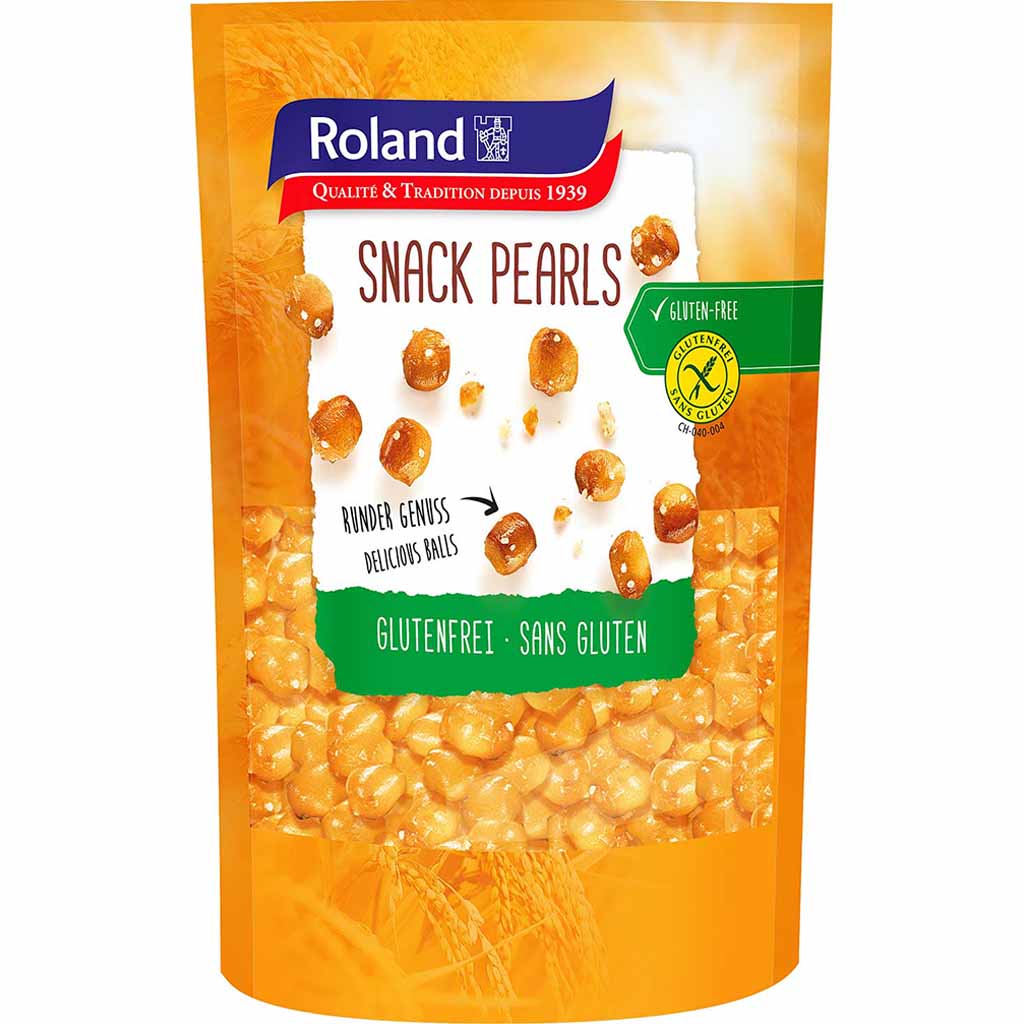 Roland Snack Pearls Glutenfrei 90g MHD:1.8.25