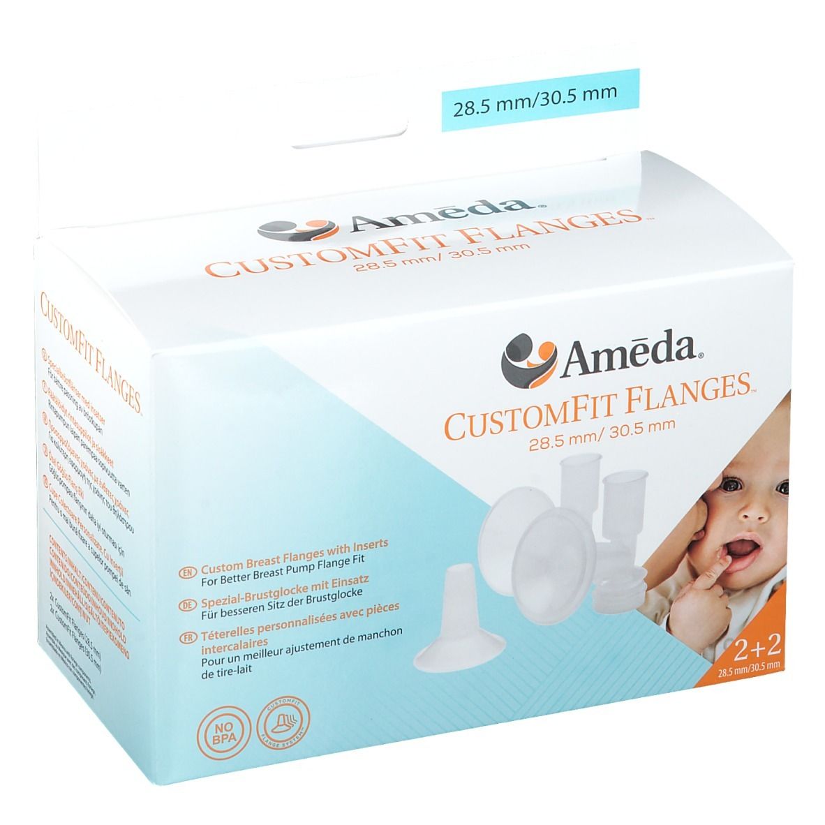 Ameda® CostumFit Flanges™ 28,5 mm / 30,5 mm