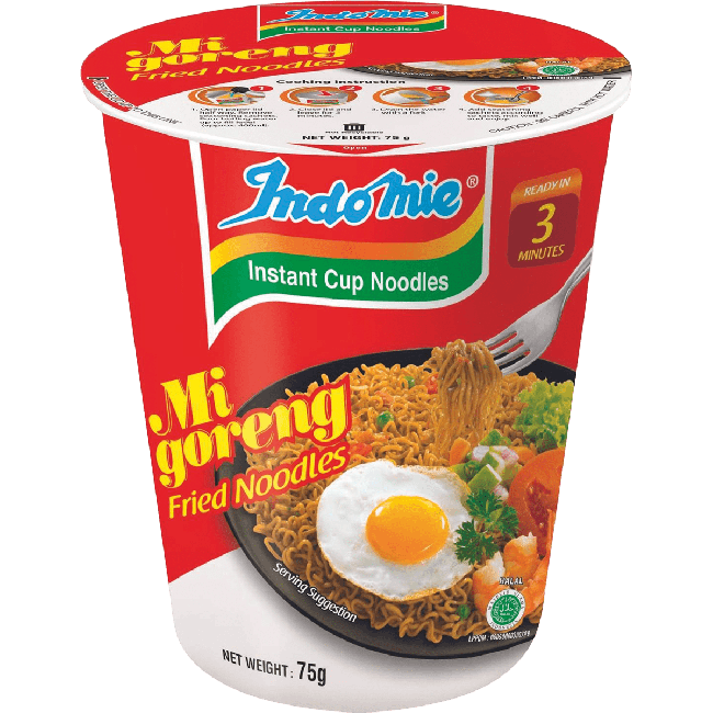 Indomie Instant Cup Gebakken Noedels Mi Goreng 75g