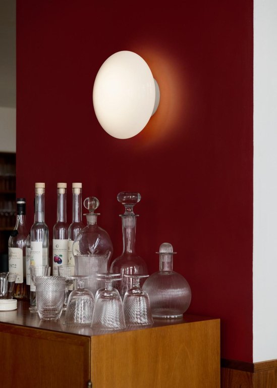 &tradition Mist AP22 plafond/wandlamp Ø25 White Opal Glass
