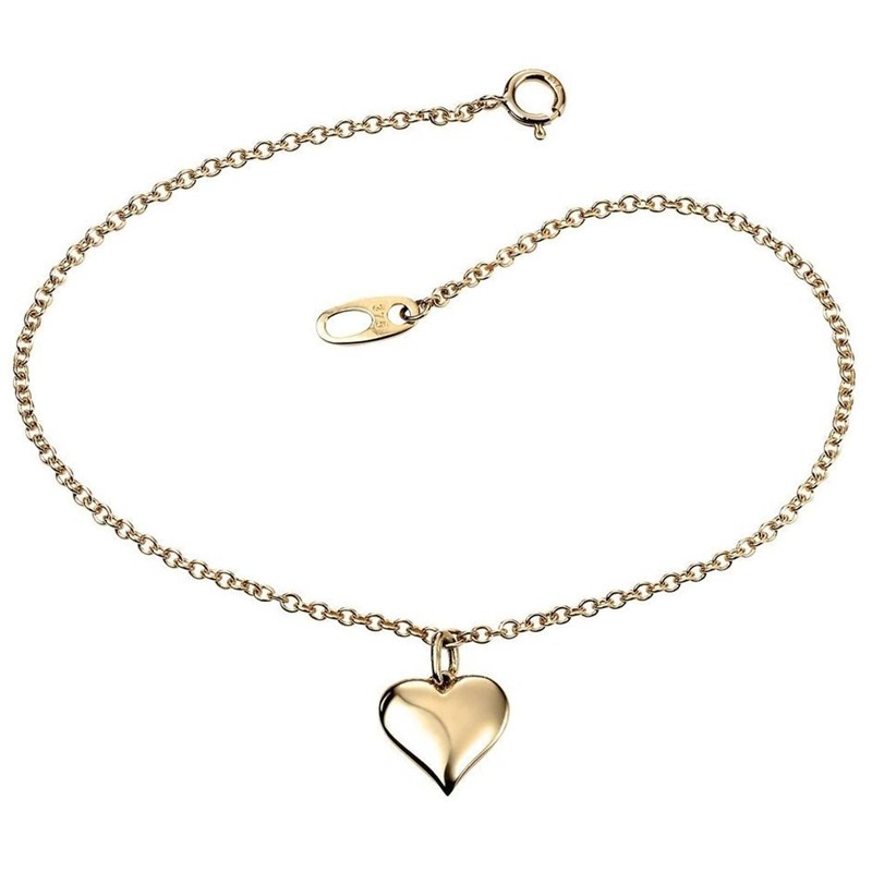 Bracelet coeur en Or 375/1000 carats