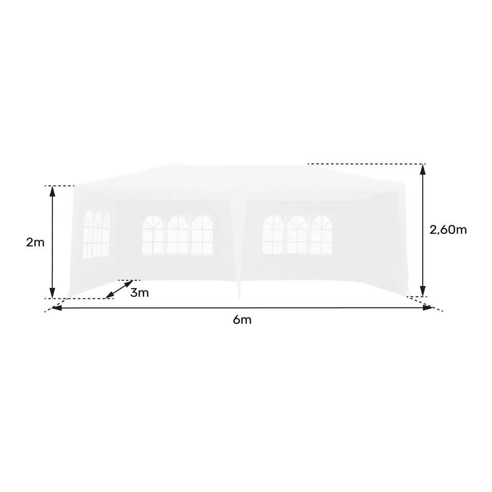 Happy Garden Tent ALIZÉ - Wit - Plastic
