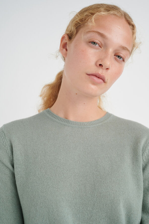InWear LukkaIW Crew-neck Pullover Premium - 100% Cashmere Vetiver green