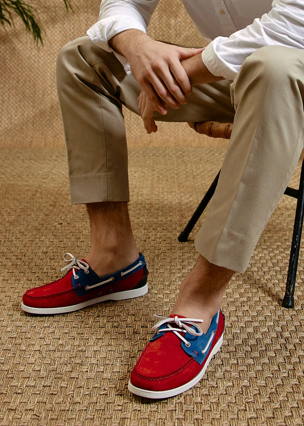 BOAT SHOE 2 NUBUCK BICOLORE