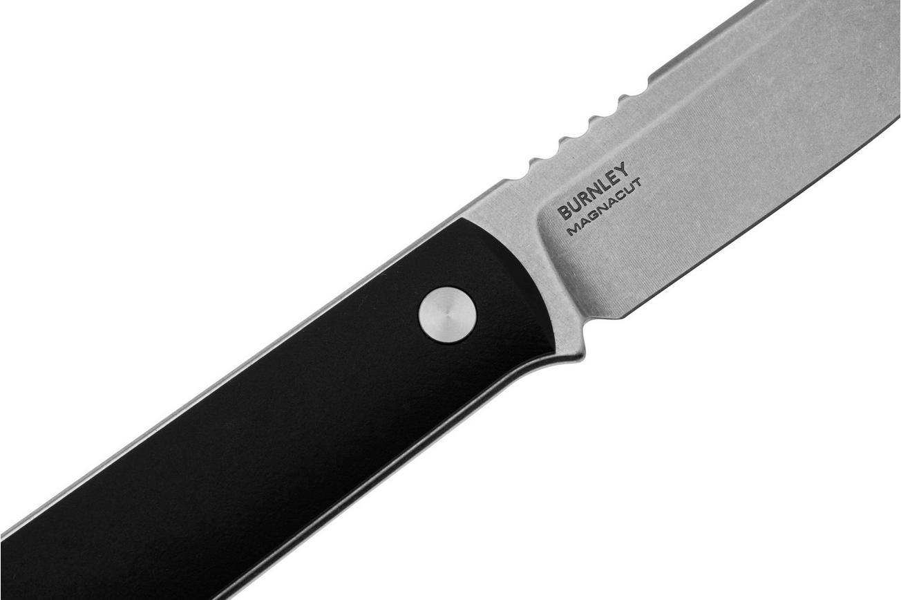 Böker BFF Packlite 120749 Black Richlite, vaststaand mes, Lucas Burnley Design