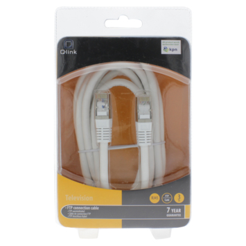 Q-Link FTP aansluitsnoer RJ45 3 meter KPN keur