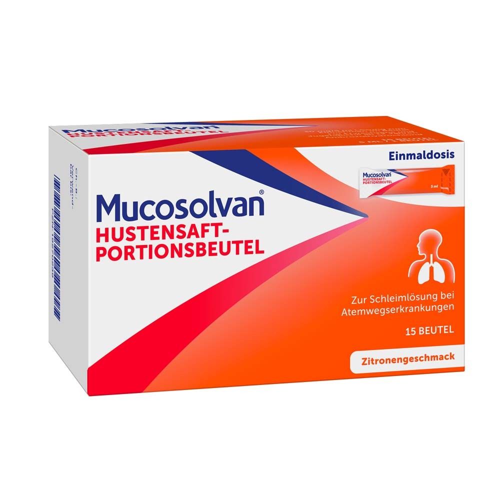 Mucosolvan® Hustensaft-Portionsbeutel mit 30mg Ambroxol