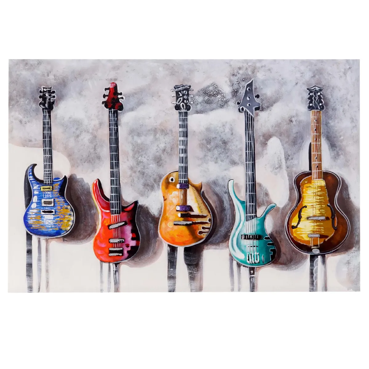 Decoshop26 Motif Guitares - 120x80 cm