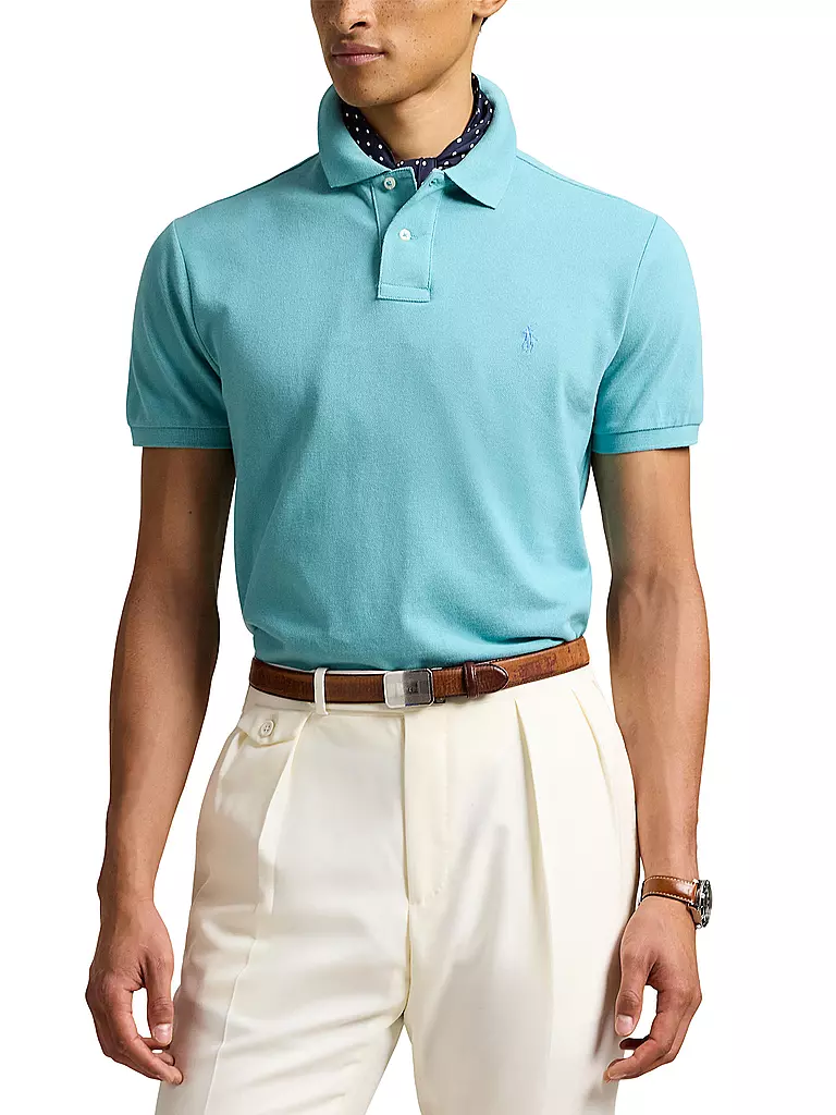 POLO RALPH LAUREN Poloshirt Custom Slim Fit türkis