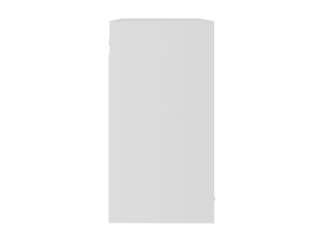 Armoire en verre suspendue Blanc 80x31x60 cm Bois d'ingénierie