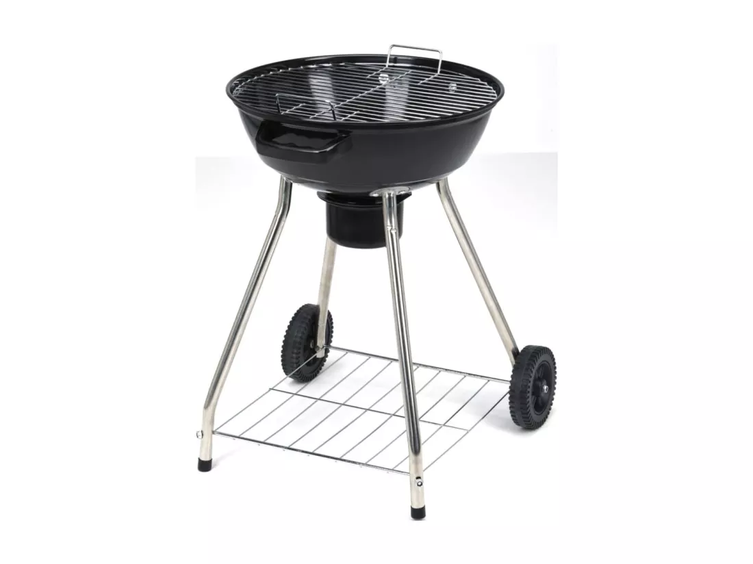 Barbecue sur roues 47 cm noir
