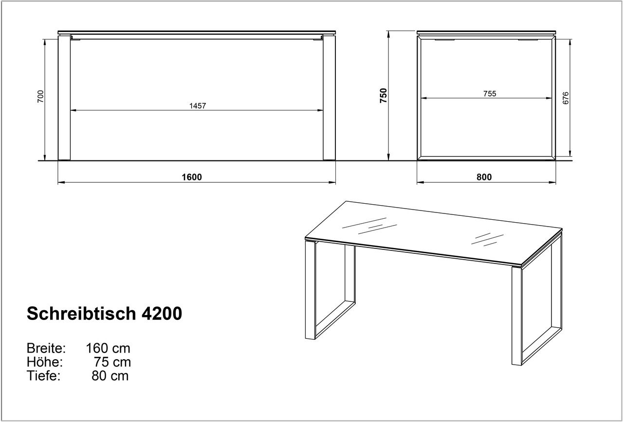 XORA Schreibtisch MATERNO
